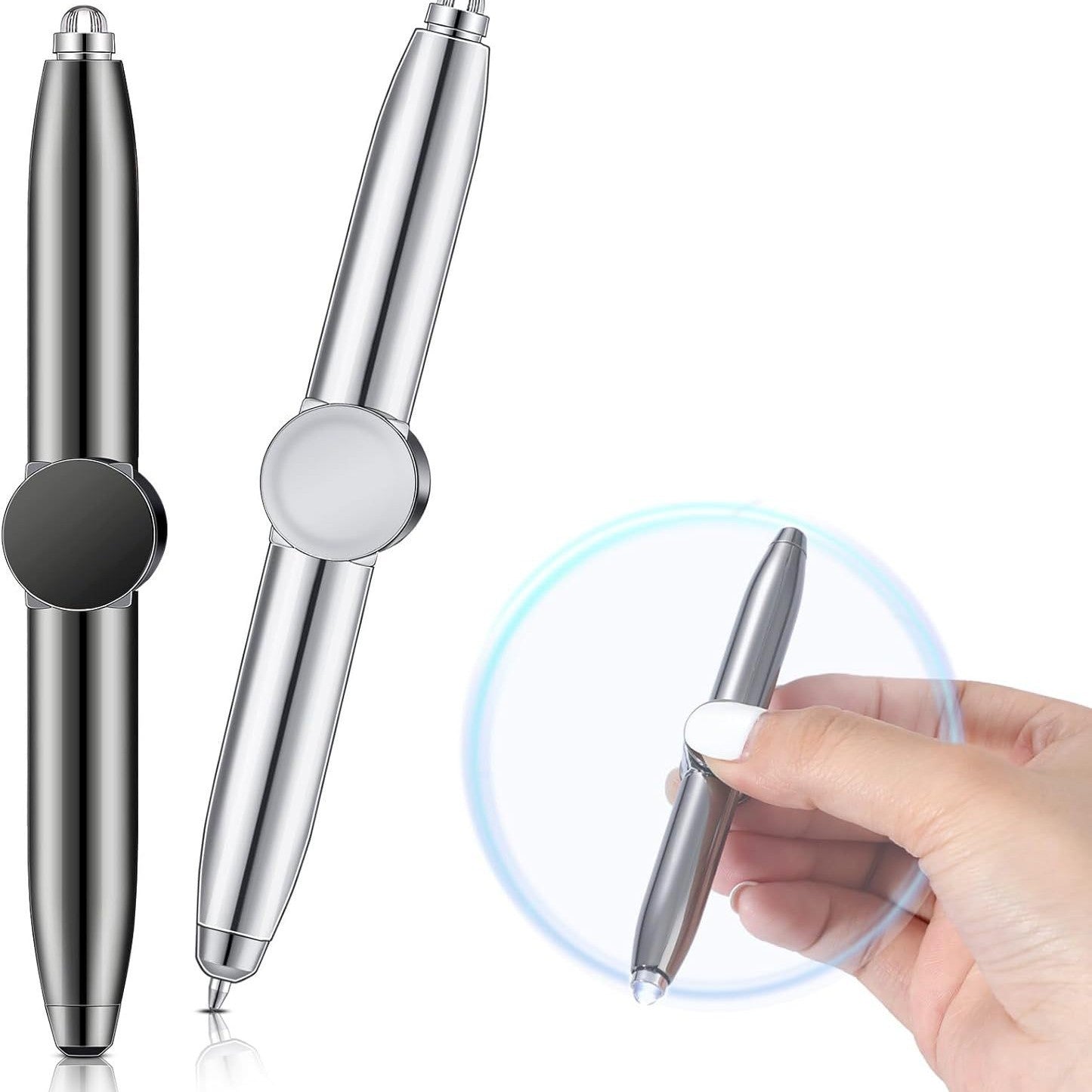 Długopis Fidget Spinner LED – Wirujący Żyroskop z Podświetleniem