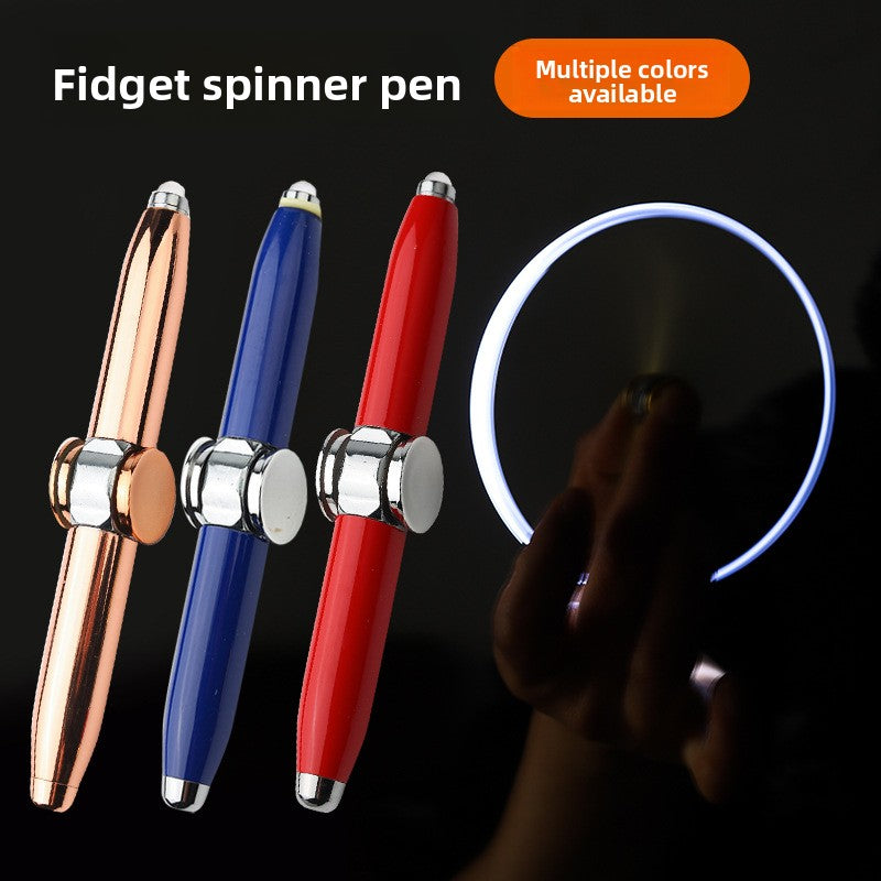 Długopis Fidget Spinner LED – Wirujący Żyroskop z Podświetleniem