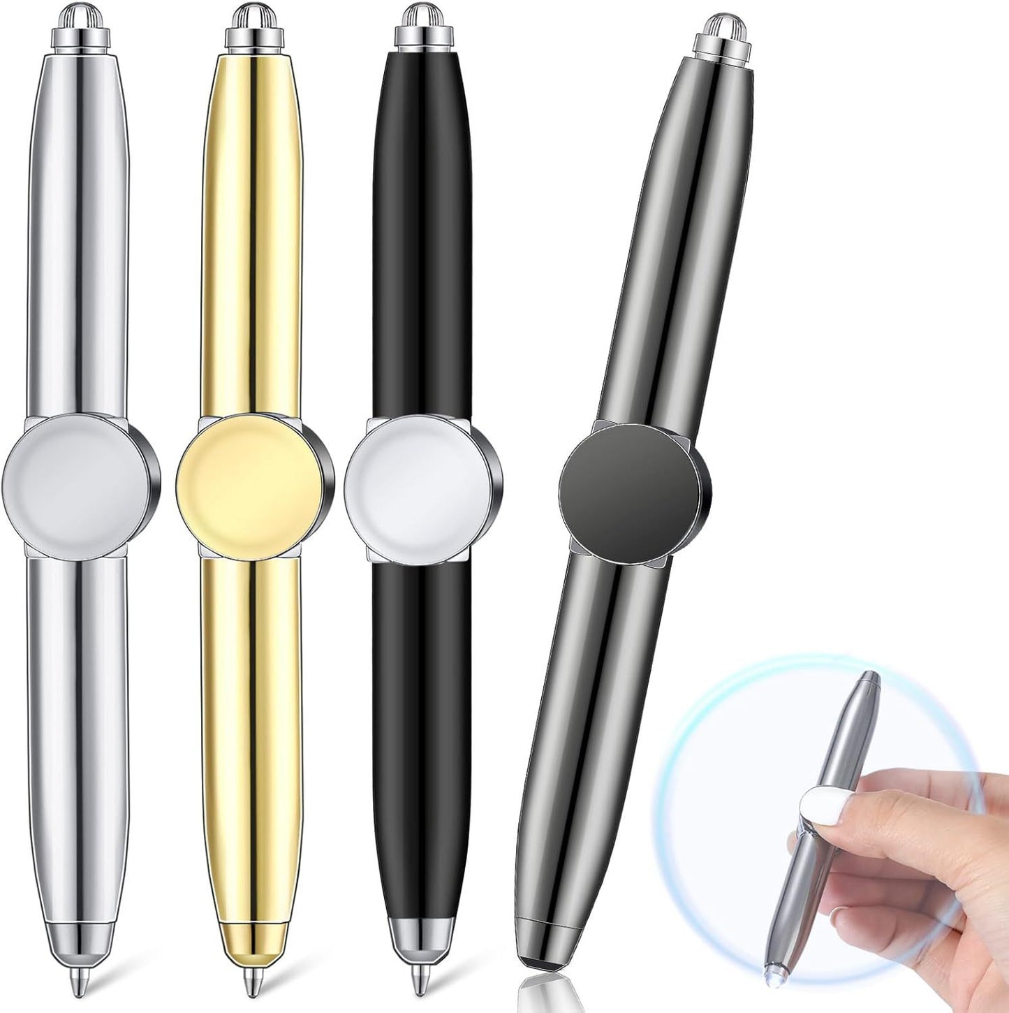 Długopis Fidget Spinner LED – Wirujący Żyroskop z Podświetleniem