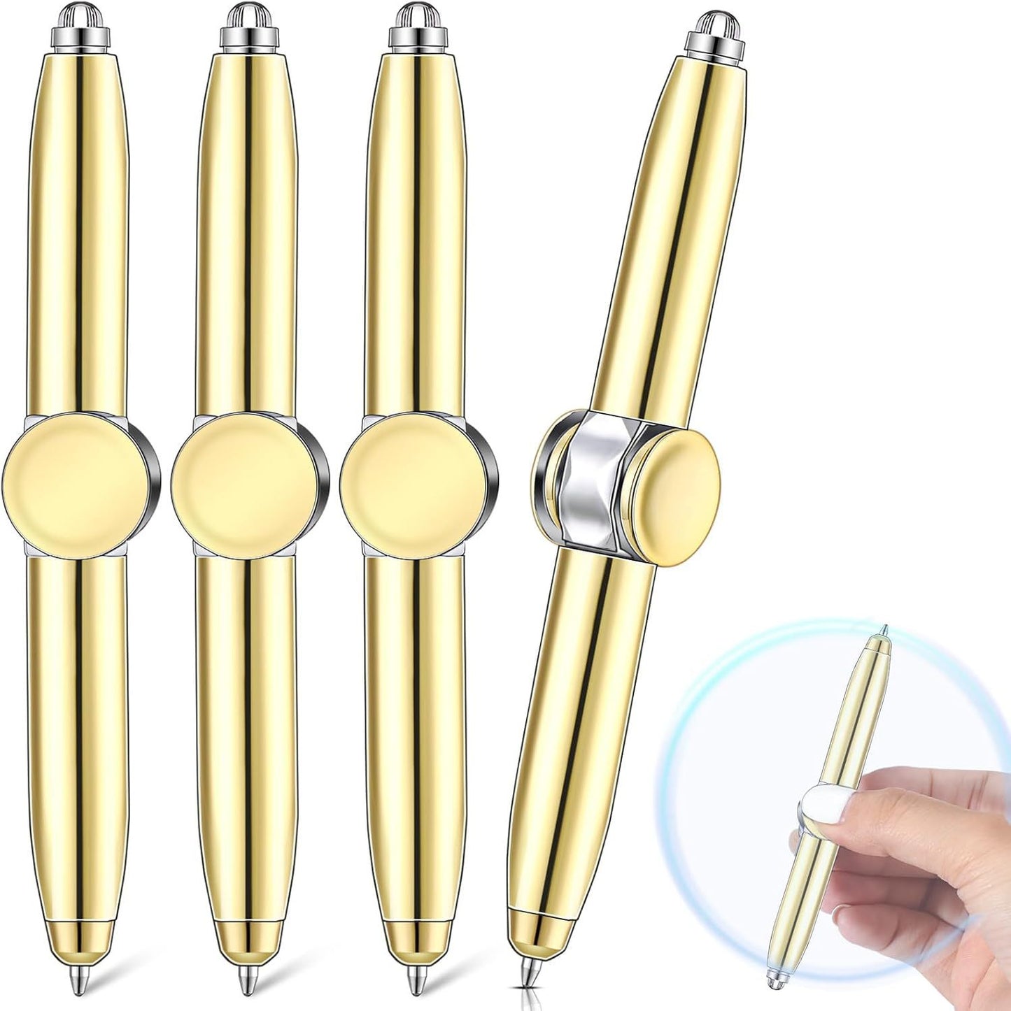 Długopis Fidget Spinner LED – Wirujący Żyroskop z Podświetleniem