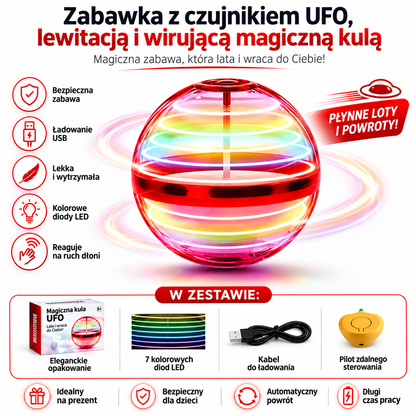 Latająca Kula Magiczny Bumerang LED