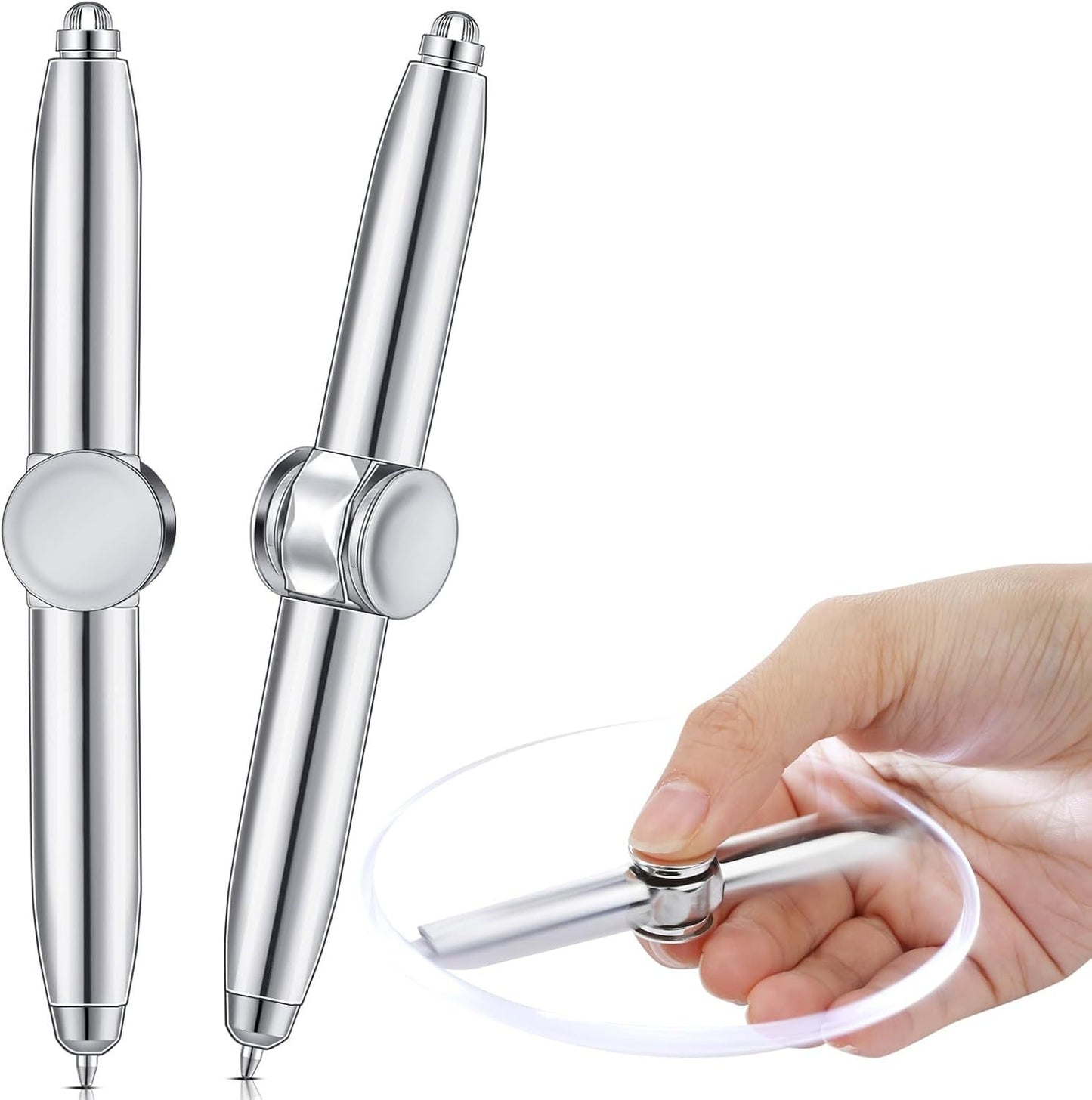 Długopis Fidget Spinner LED – Wirujący Żyroskop z Podświetleniem